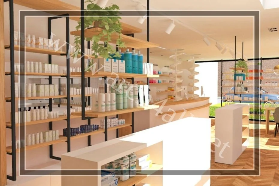 ديكور صيدلية بسيط