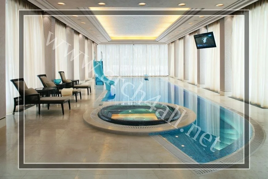 حمامات السباحة بتصاميم مائية تفاعلية